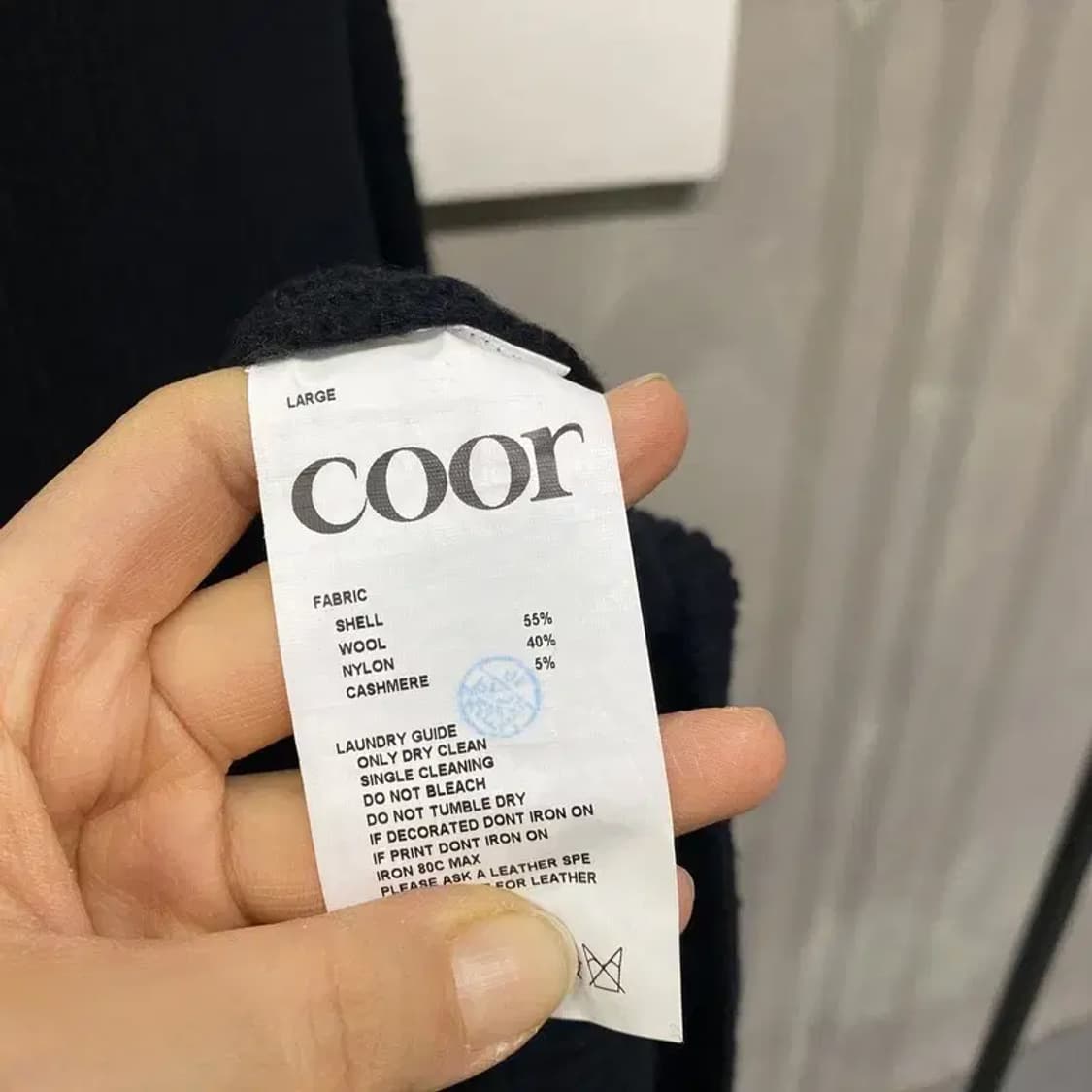 (100) 쿠어 캐주얼 캐시미어 라운드 니트 상품이미지5