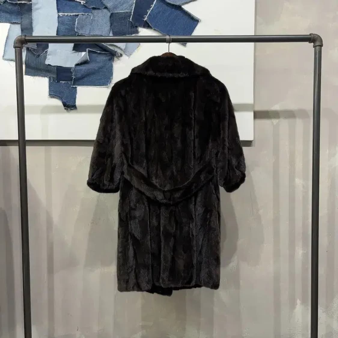 (66) 진도모피 여성 명품 밍크 모피 7부 털 코트 상품이미지4