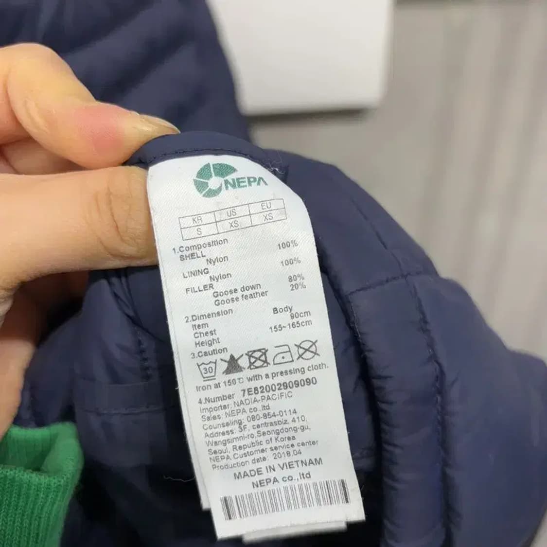 (90) 네파 여성 등산 아웃도어 구스다운 거위털 경량패딩 상품이미지6