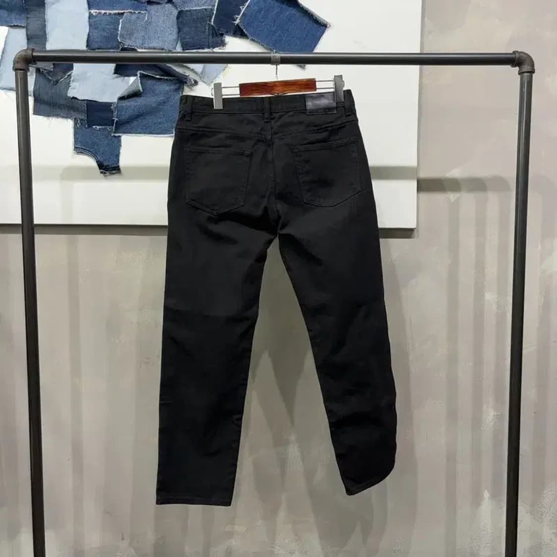 (32인치) 인스턴트데님 캐주얼 블랙진 흑청바지 데님팬츠 상품이미지3