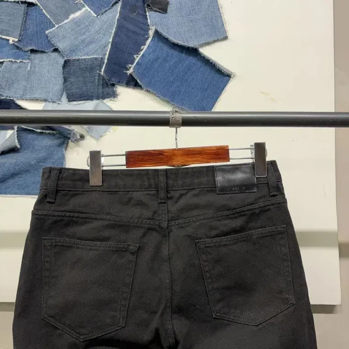 (32인치) 인스턴트데님 캐주얼 블랙진 흑청바지 데님팬츠 상품이미지4