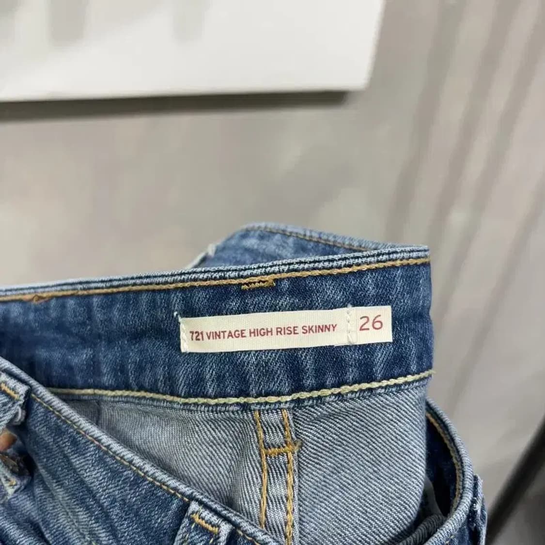 (26인치) 리바이스 여성 721 하이라이즈 스키니 오렌지탭 청바지 상품이미지5