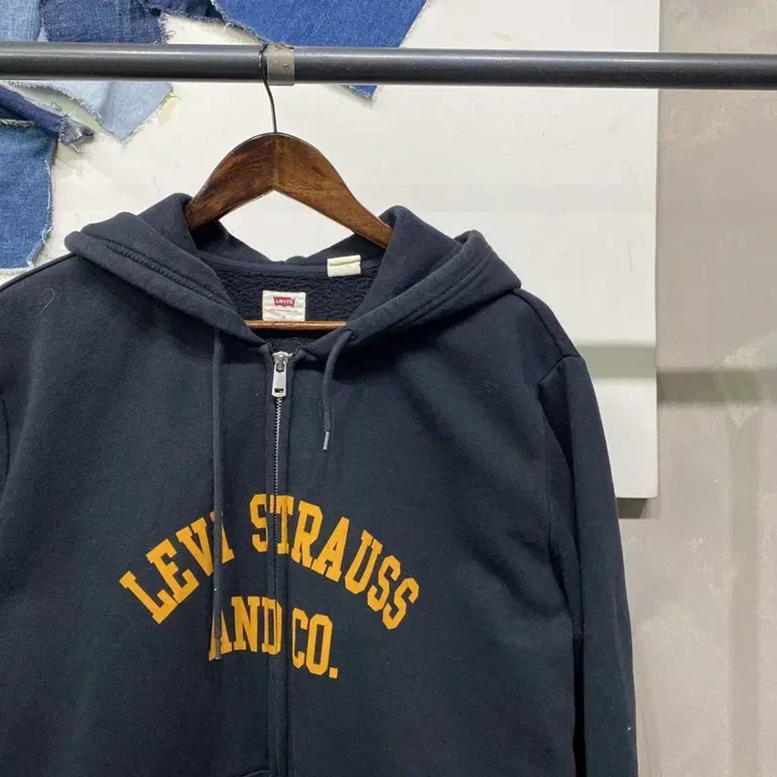 (105) 리바이스 빈티지 캐주얼 프린팅 기모 후드집업 자켓 상품이미지4