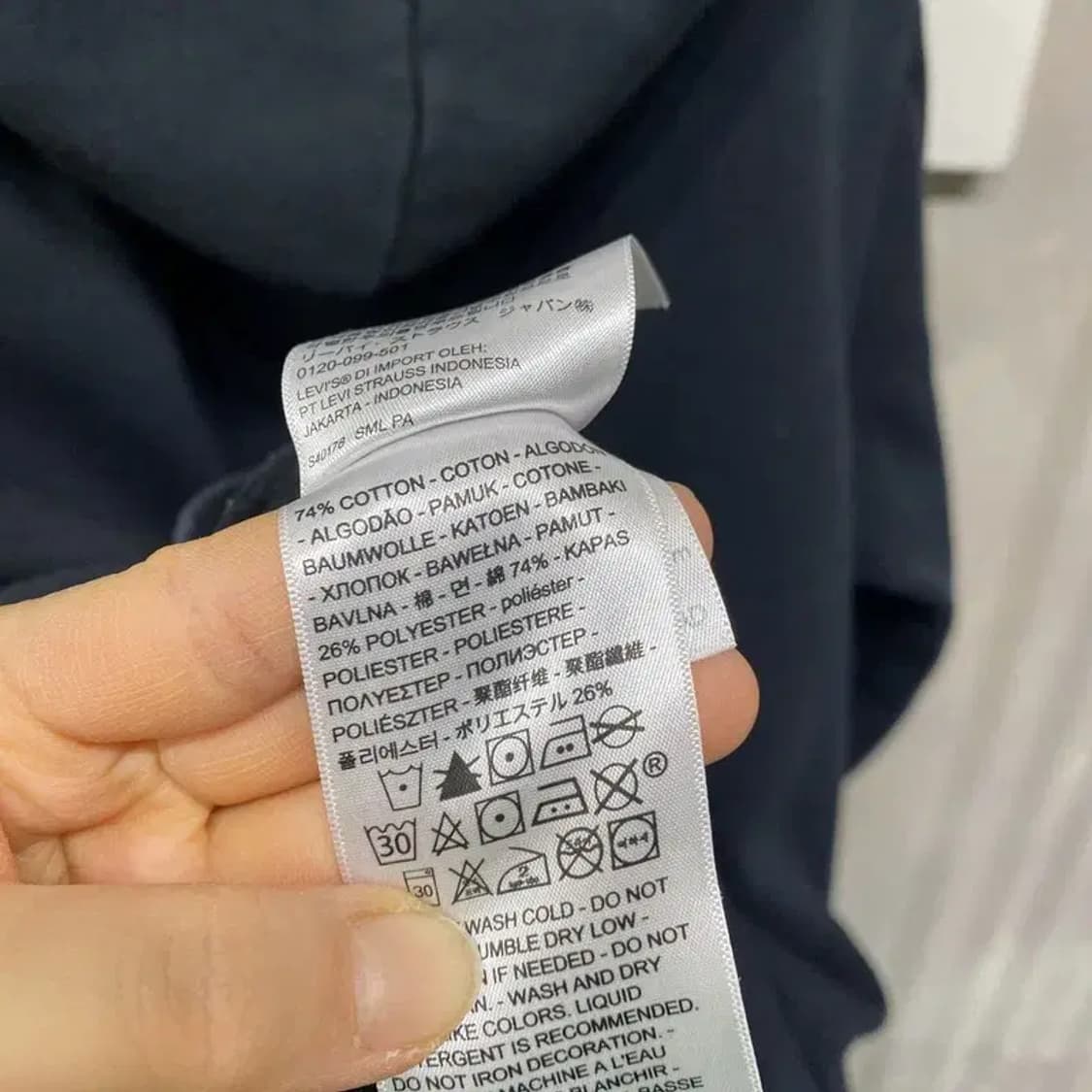 (105) 리바이스 빈티지 캐주얼 프린팅 기모 후드집업 자켓 상품이미지6