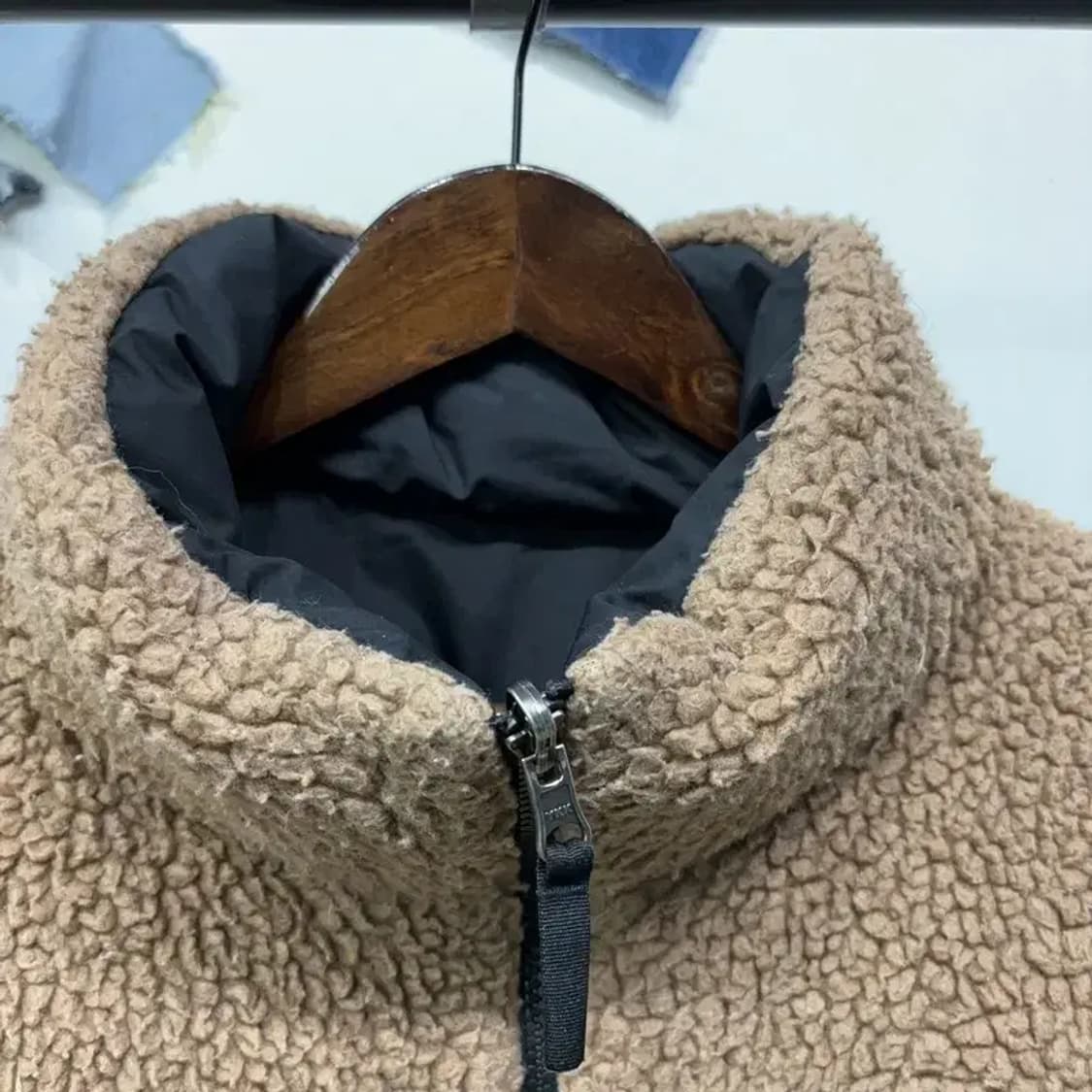 (95) 네파 등산 아웃도어 리버시블 구스다운 거위털 뽀글이 패딩 상품이미지6