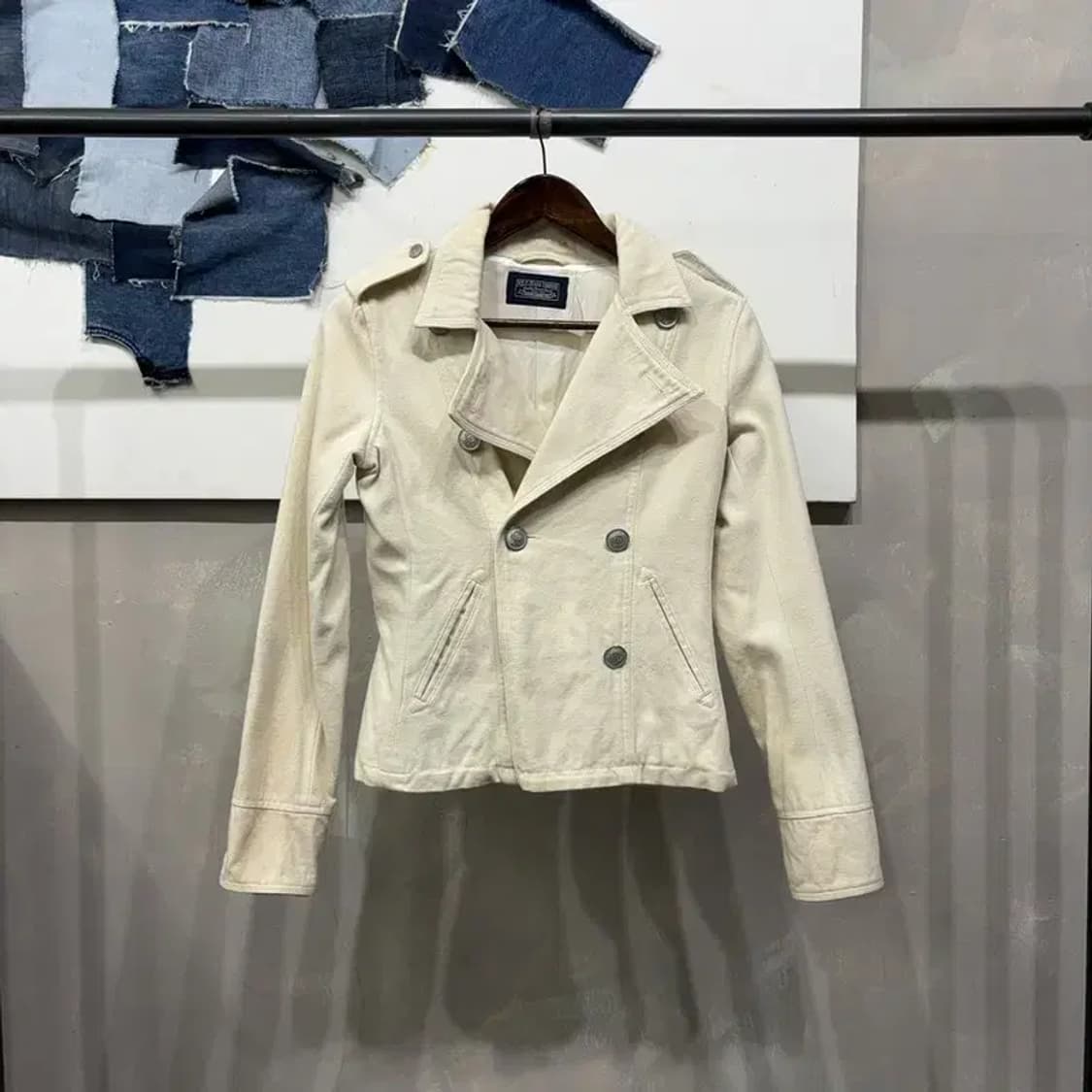(85) 폴로진스 여성 크림진 더블버튼 자켓 상품이미지1