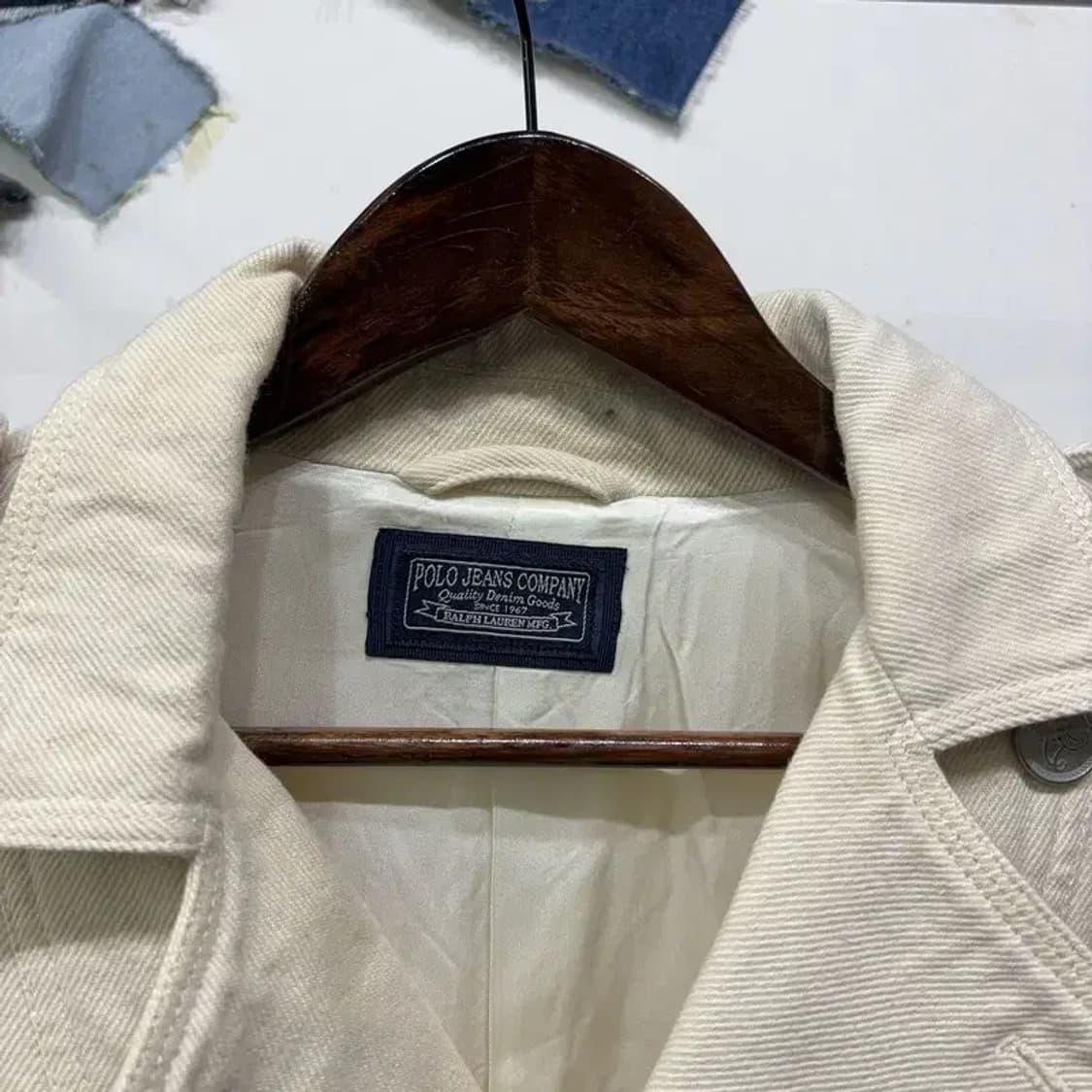 (85) 폴로진스 여성 크림진 더블버튼 자켓 상품이미지2