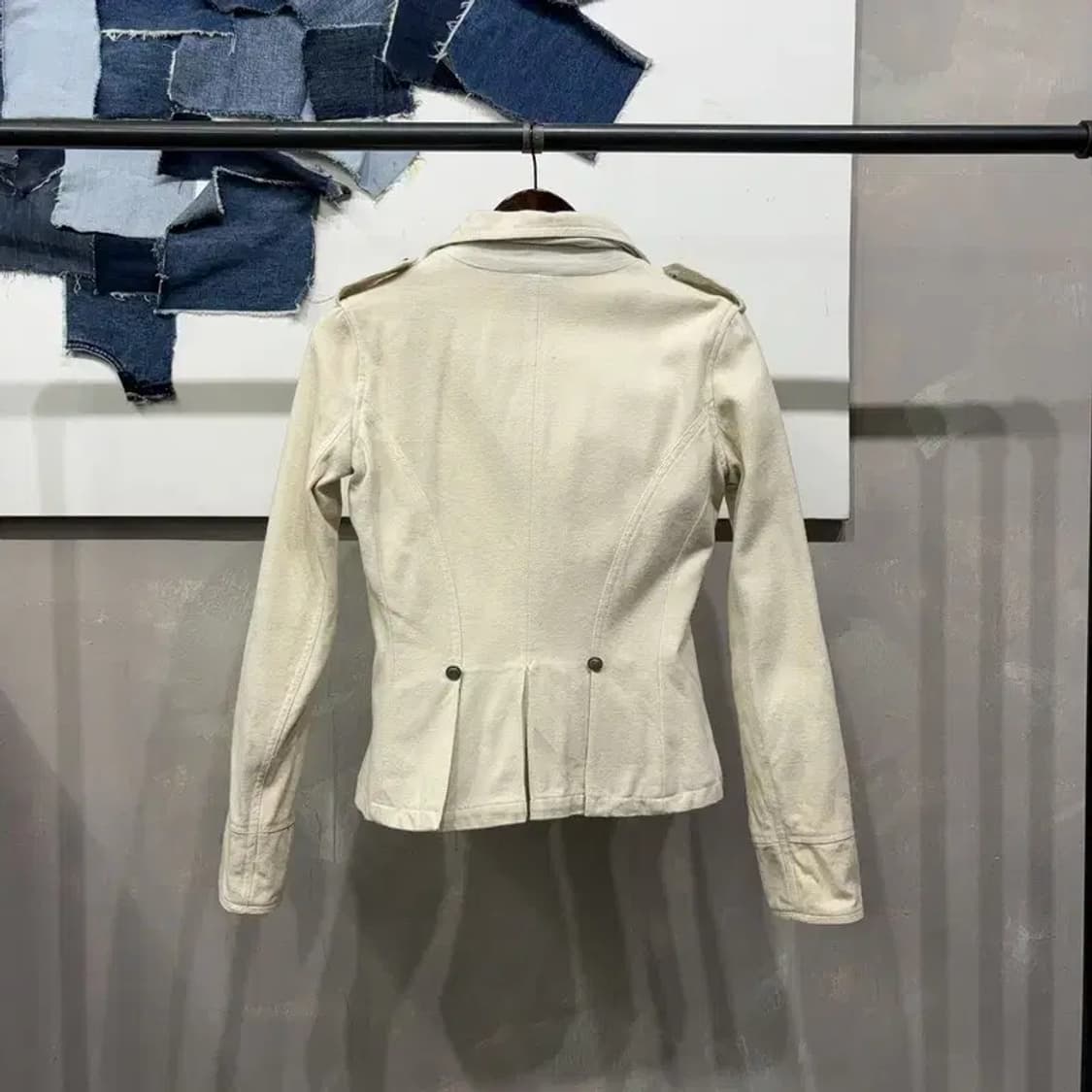 (85) 폴로진스 여성 크림진 더블버튼 자켓 상품이미지4