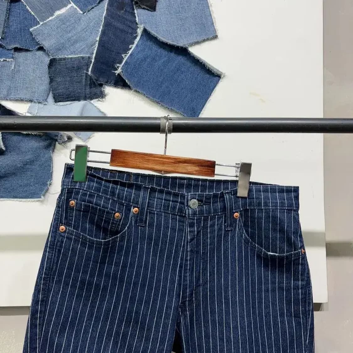 (32인치) 리바이스 511 캐주얼 스트라이프 스판 청바지 데님팬츠 상품이미지2