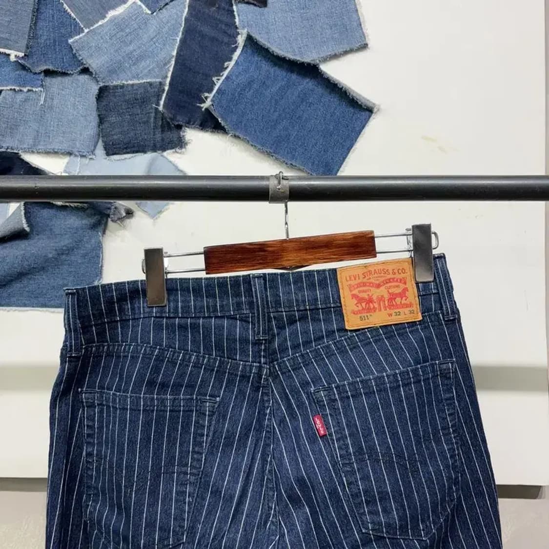 (32인치) 리바이스 511 캐주얼 스트라이프 스판 청바지 데님팬츠 상품이미지4