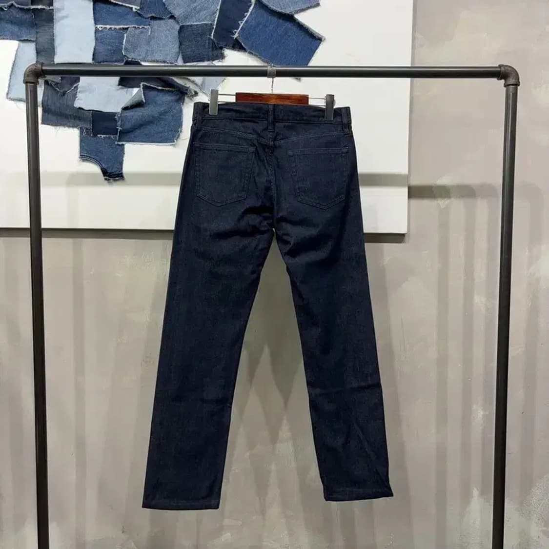 (30인치) 유니클로 캐주얼 생지 진청바지 데님팬츠 상품이미지3