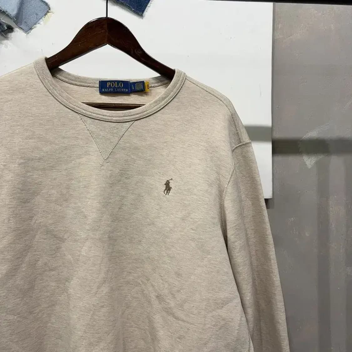(105) 폴로 랄프로렌 캐주얼 자수 맨투맨 긴팔 티 상품이미지3