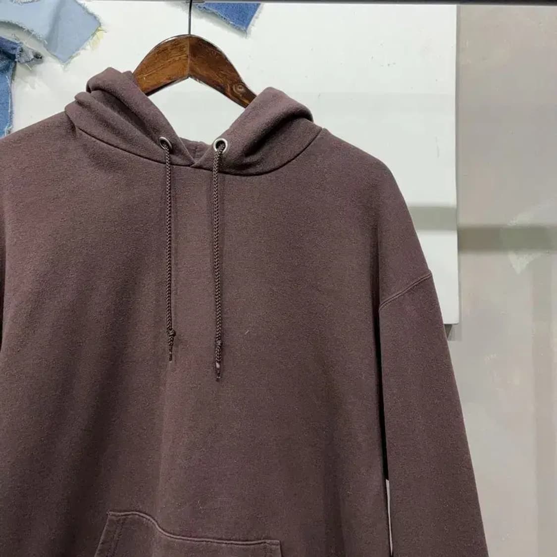 (100) 챔피온 스트릿 캐주얼 브라운 기모 후드티 상품이미지3