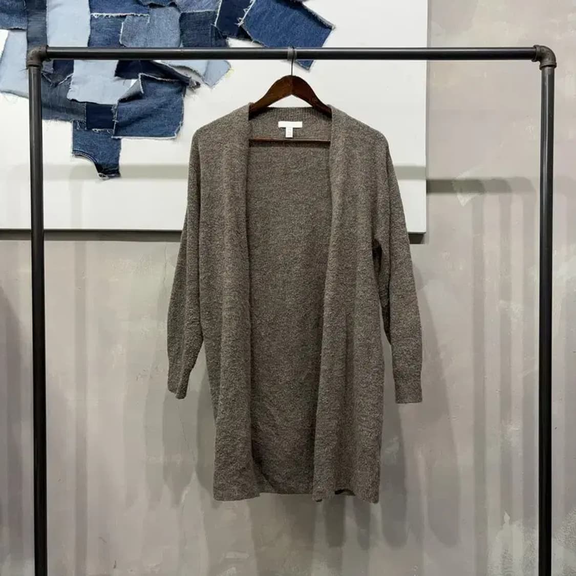 (80) 유니클로 여성 캐주얼 울 니트 롱가디건 상품이미지1