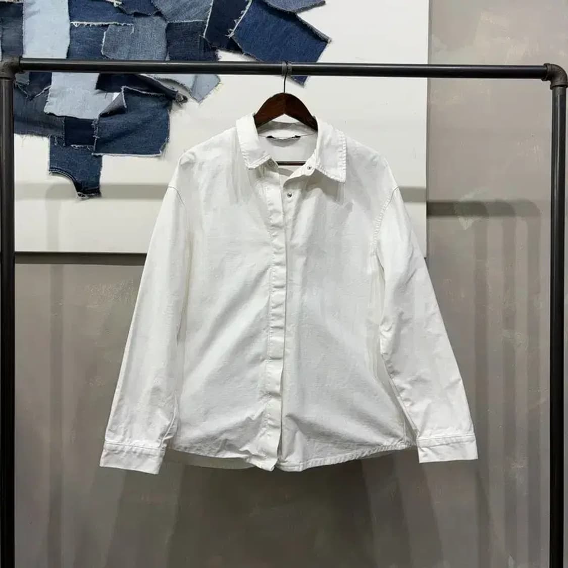 (100) 자라 ZARA 여성 캐주얼 베이직 코튼 셔츠 남방 상품이미지1