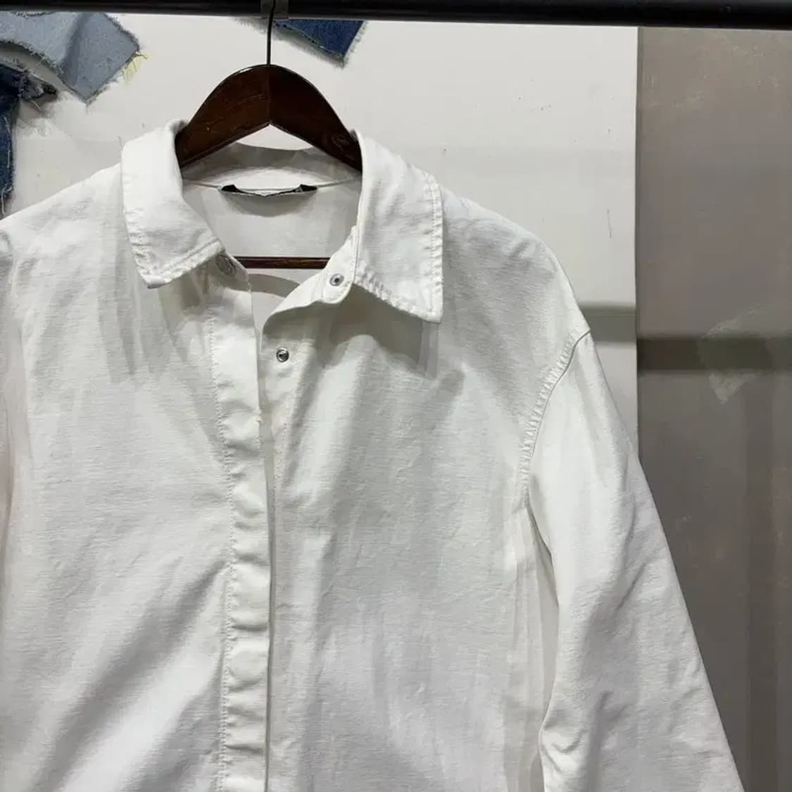 (100) 자라 ZARA 여성 캐주얼 베이직 코튼 셔츠 남방 상품이미지3