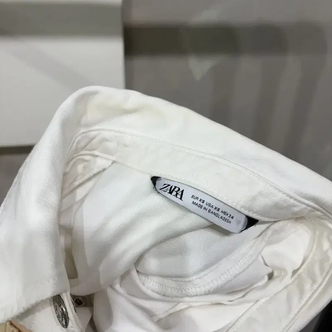 (100) 자라 ZARA 여성 캐주얼 베이직 코튼 셔츠 남방 상품이미지5