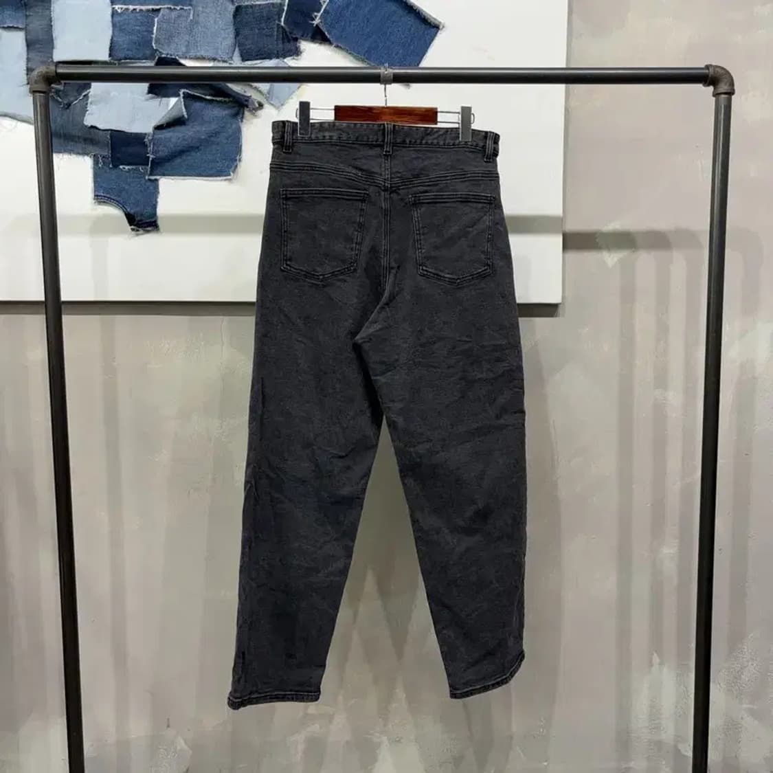 (30인치) 에잇세컨즈 캐주얼 블랙진 흑청바지 데님팬츠 상품이미지3