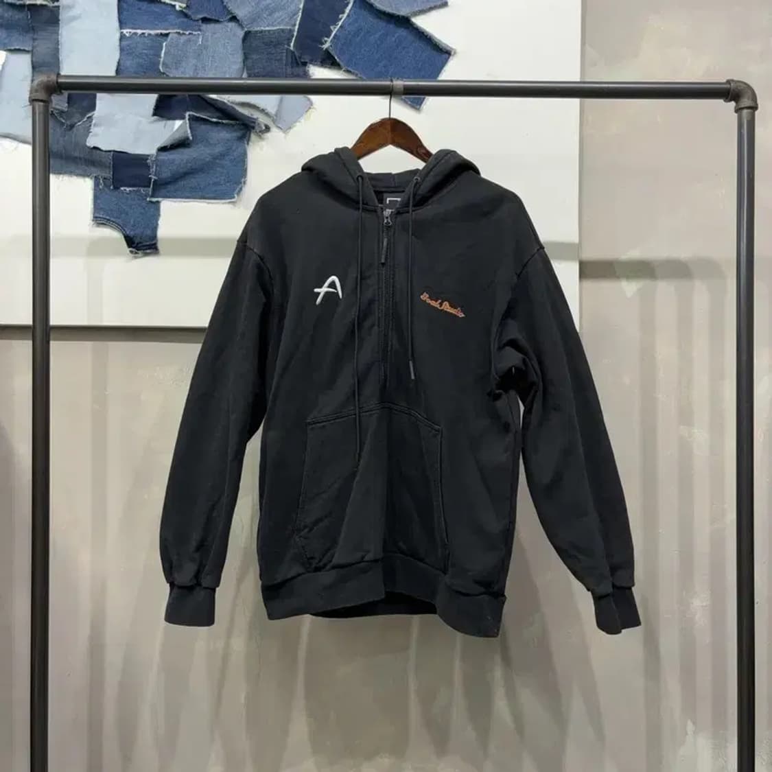 (100) 골스튜디오 캐주얼 백프린팅 후드집업 자켓 상품이미지1