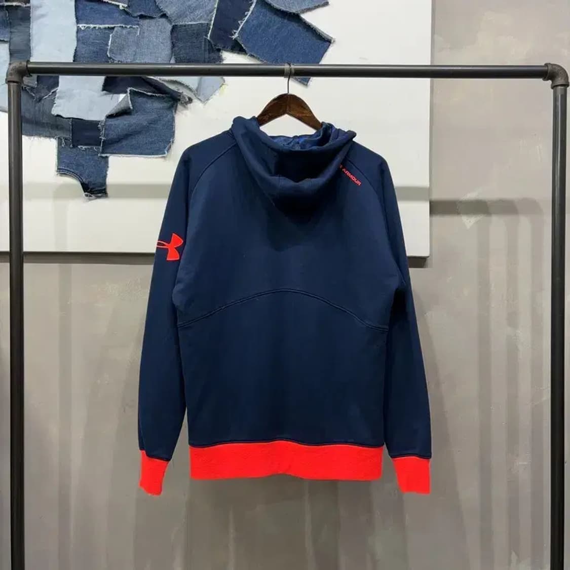 (100) 언더아머 운동 스포츠 기능성 저지 후드집업 자켓 상품이미지4