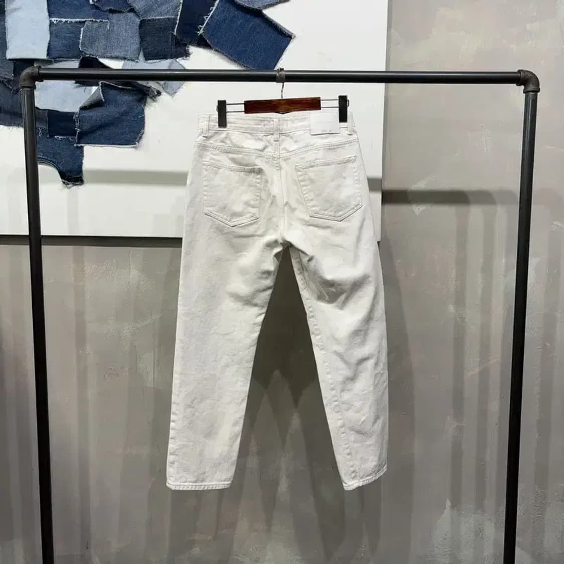 (28인치) 인스턴트데님 여성 캐주얼 화이트진 청바지 상품이미지3