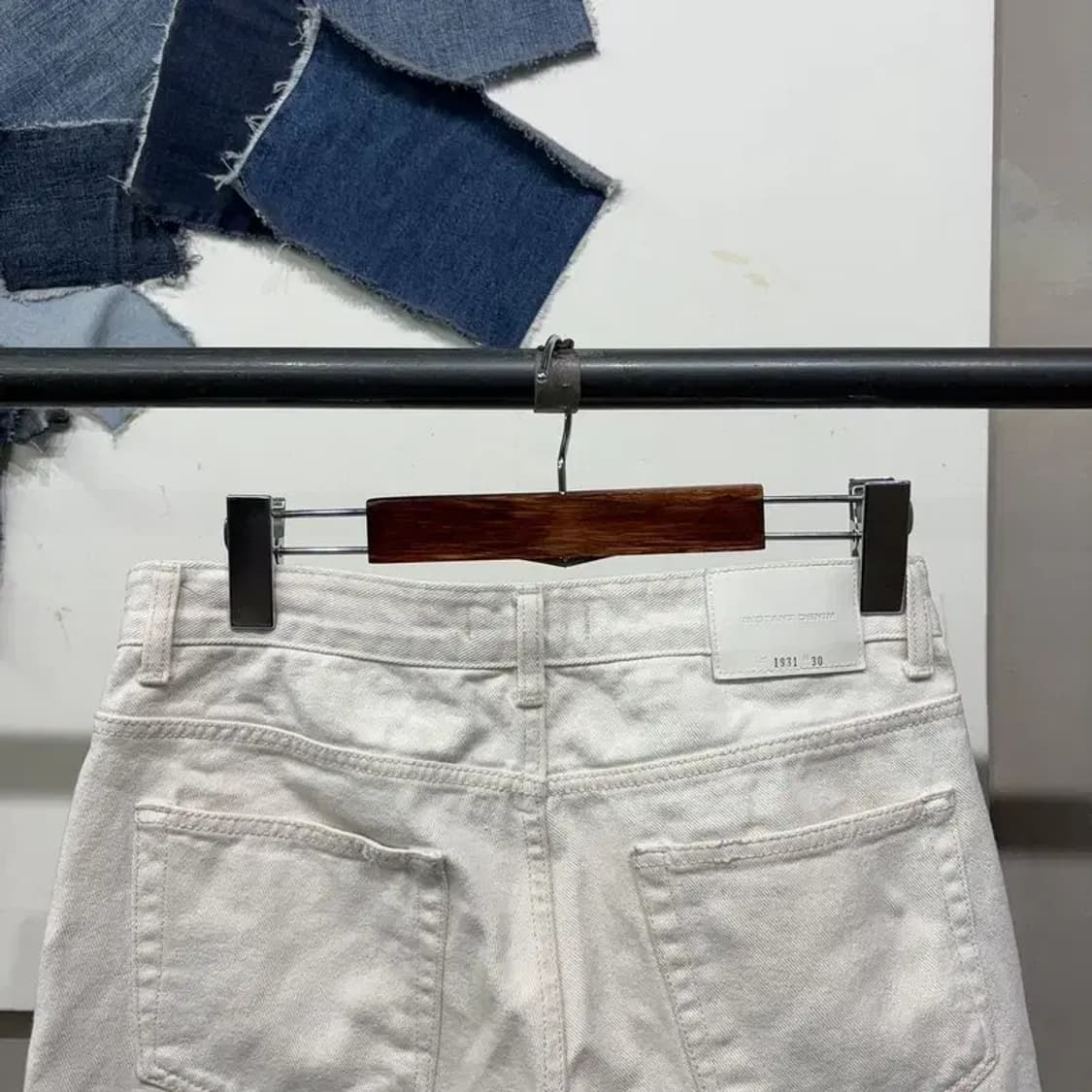 (28인치) 인스턴트데님 여성 캐주얼 화이트진 청바지 상품이미지4