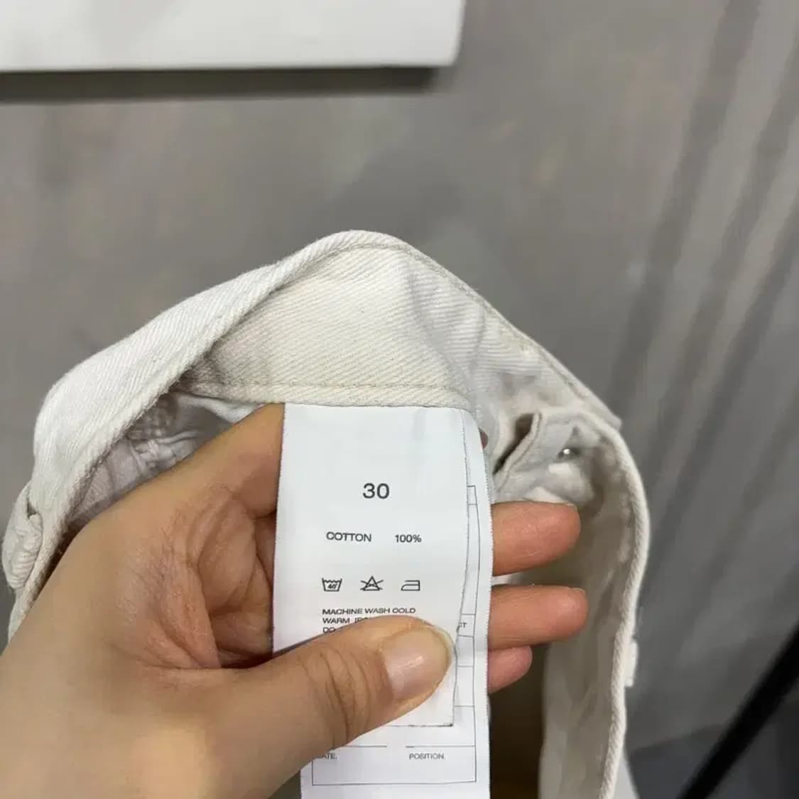 (28인치) 인스턴트데님 여성 캐주얼 화이트진 청바지 상품이미지6