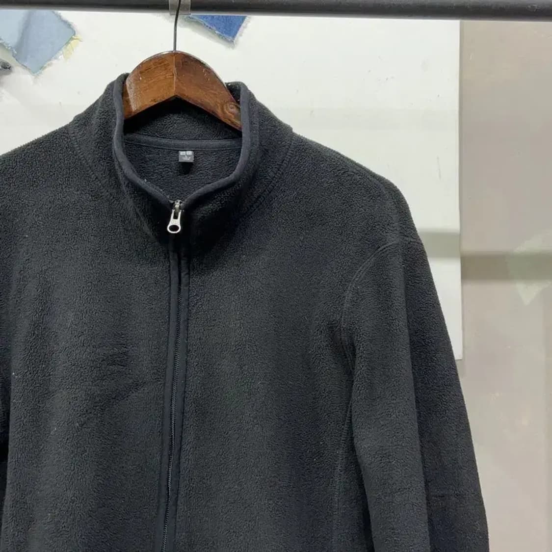 (100) 유니클로 캐주얼 베이직 후리스 플리츠 자켓 상품이미지3