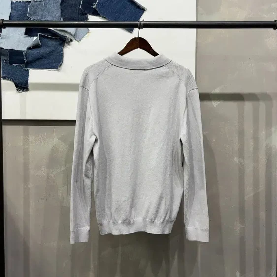 (110) 지오지아 캐주얼 베이직 헨리넥 긴팔PK 니트 카라티 상품이미지4