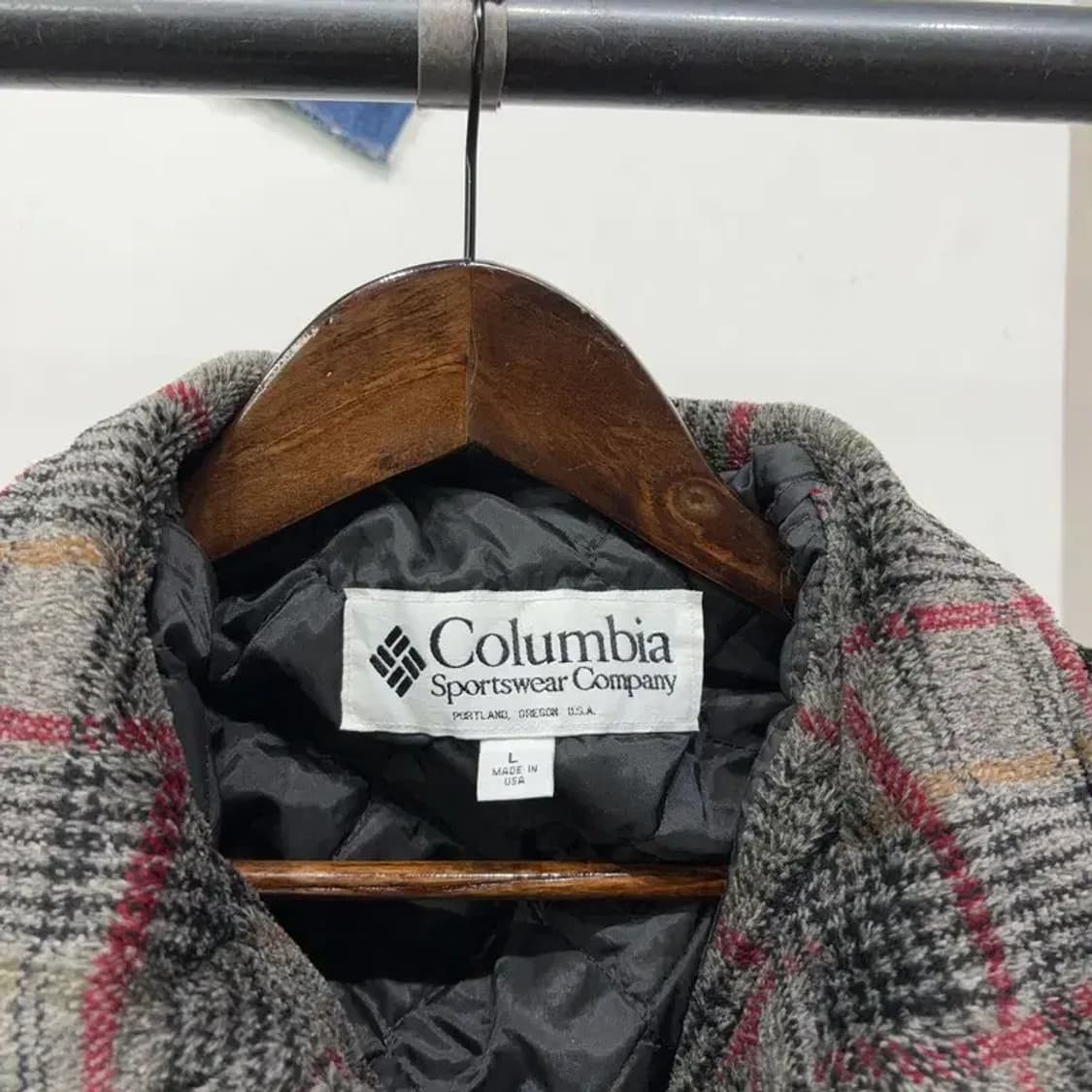 (100) 콜롬비아 캐주얼 체크 누빔 패디드 후리스 코트 상품이미지2