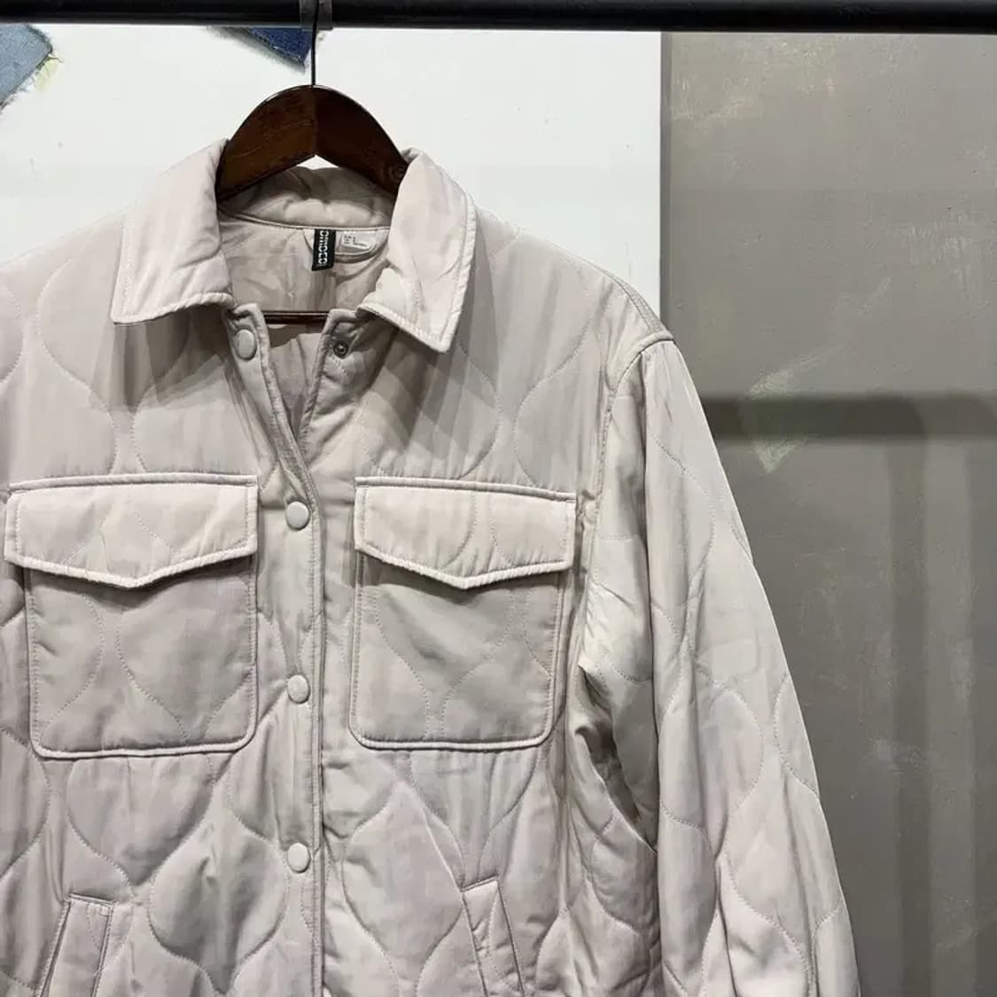 (90) H.M 흐앤므 여성 캐주얼 퀼팅 깔깔이 패디드 자켓 상품이미지3