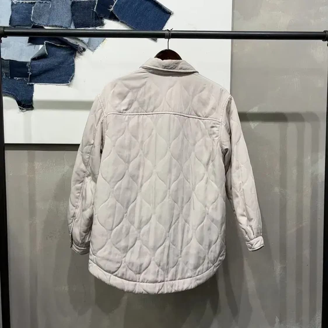 (90) H.M 흐앤므 여성 캐주얼 퀼팅 깔깔이 패디드 자켓 상품이미지4