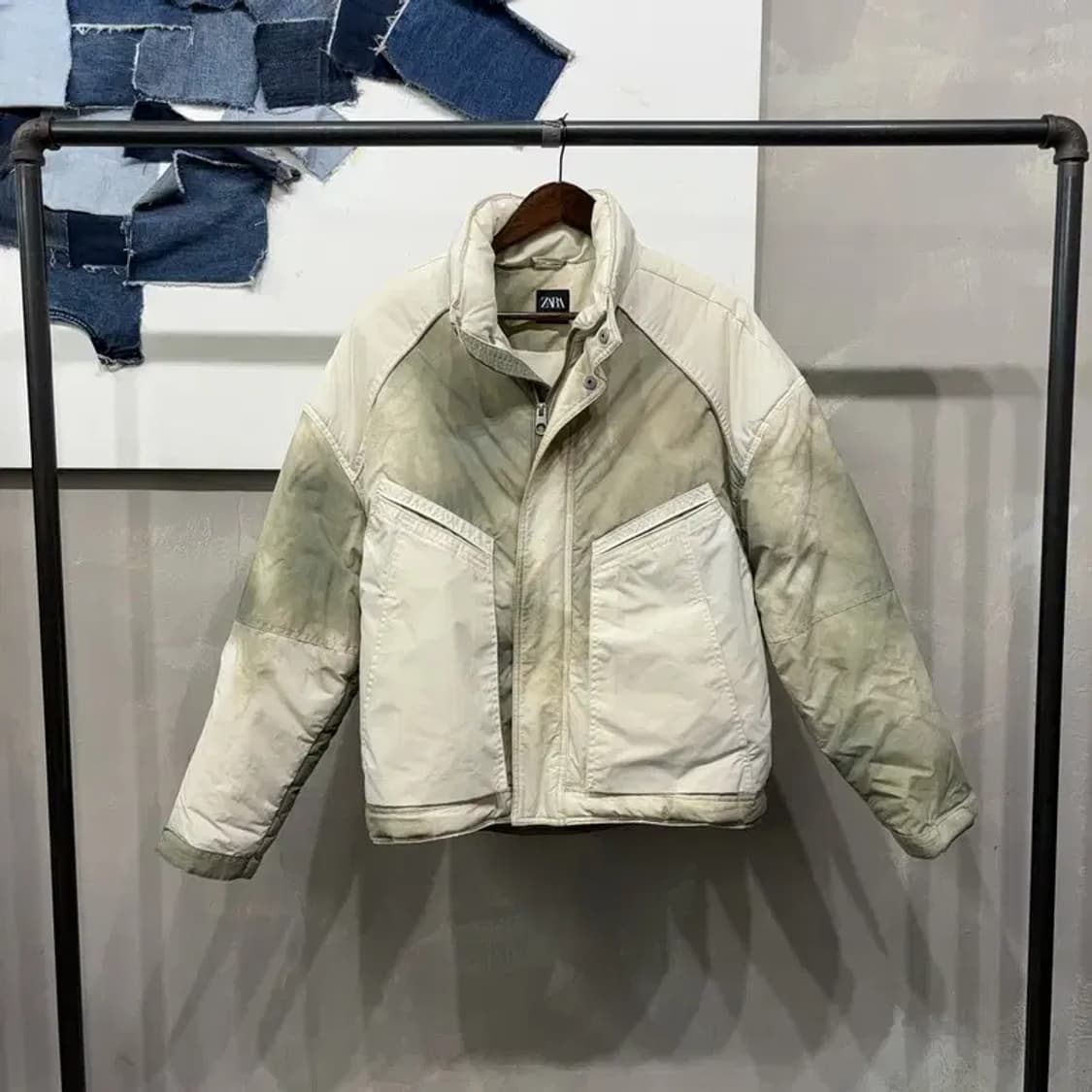 (95) 자라 ZARA 캐주얼 타이다이 패딩 점퍼 상품이미지1