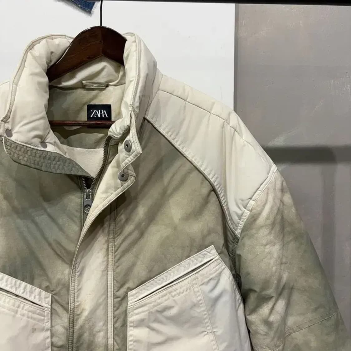 (95) 자라 ZARA 캐주얼 타이다이 패딩 점퍼 상품이미지3