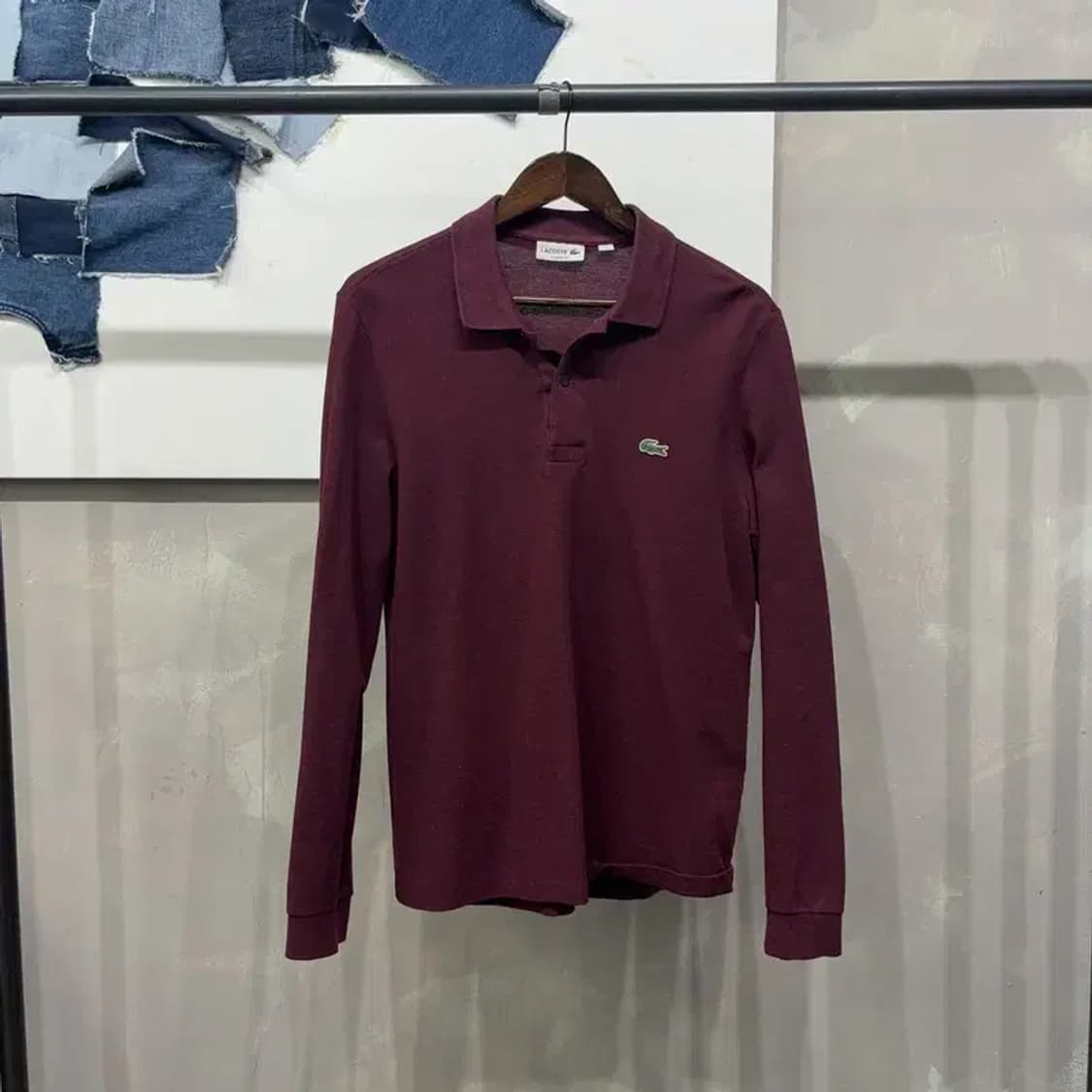 (100) 라코스테 캐주얼 클래식핏 긴팔 PK 카라티 상품이미지1