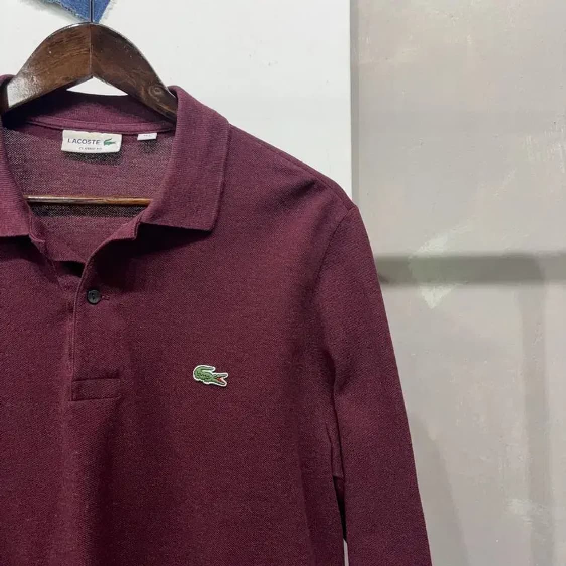 (100) 라코스테 캐주얼 클래식핏 긴팔 PK 카라티 상품이미지3