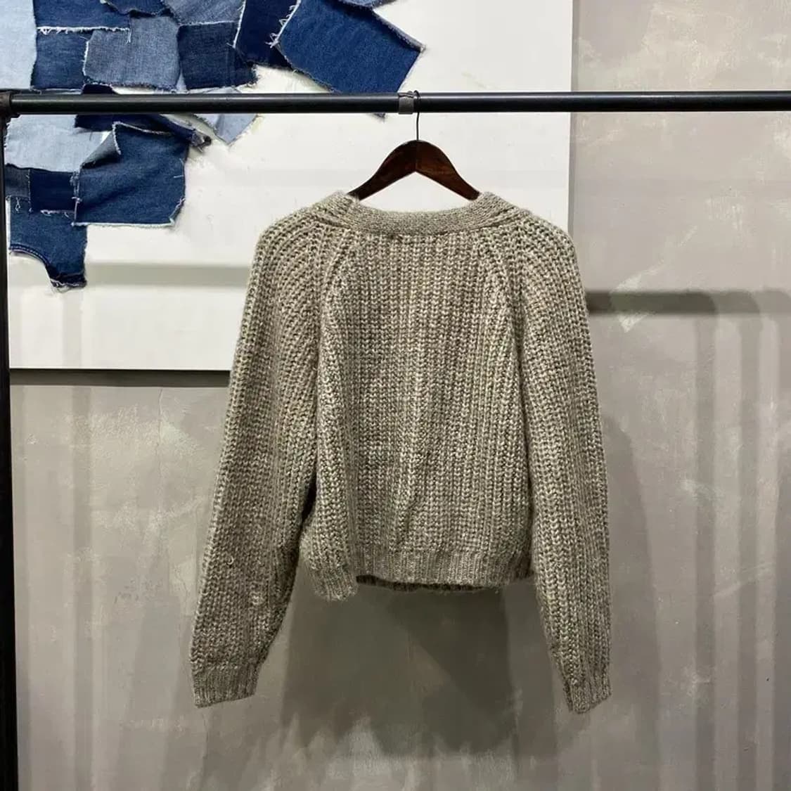 (90) 에잇세컨즈 여성 캐주얼 케이블 꽈배기 니트 가디건 상품이미지4