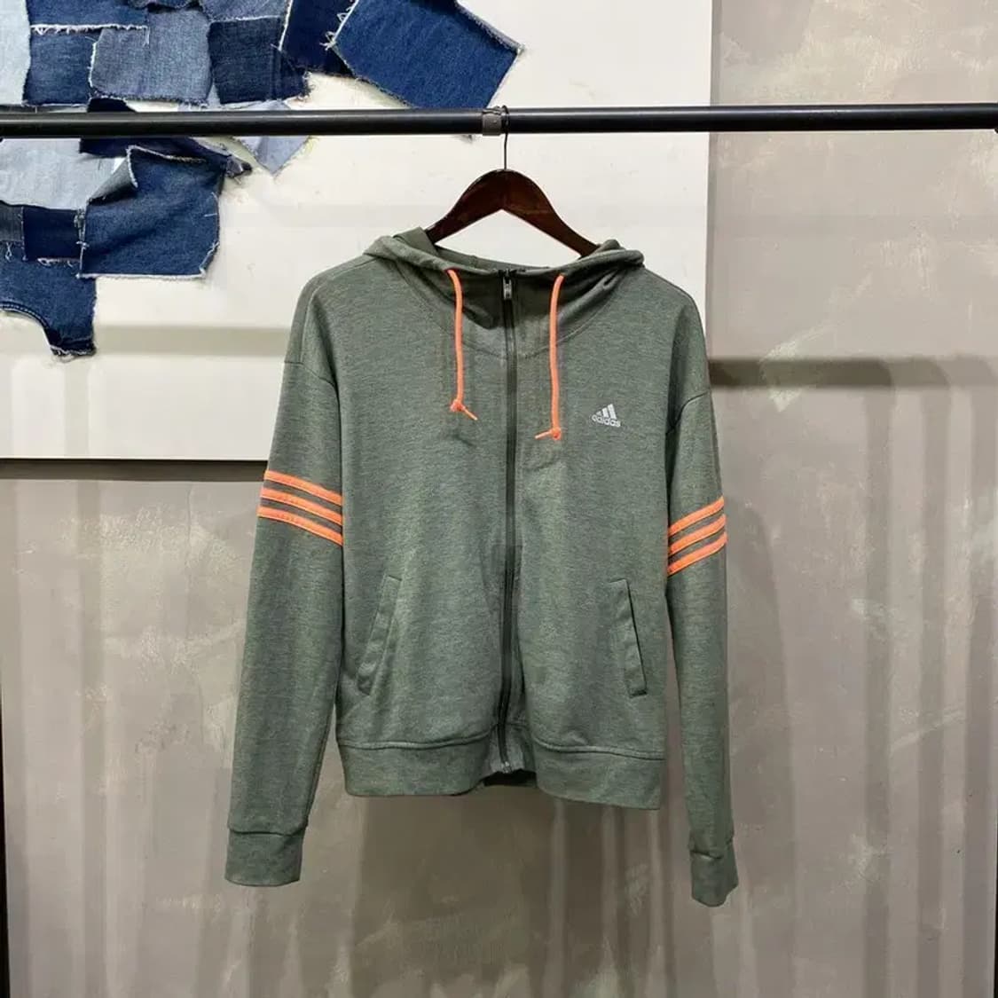 (95) 아디다스 여성 올드스쿨 후드집업 자켓 상품이미지1