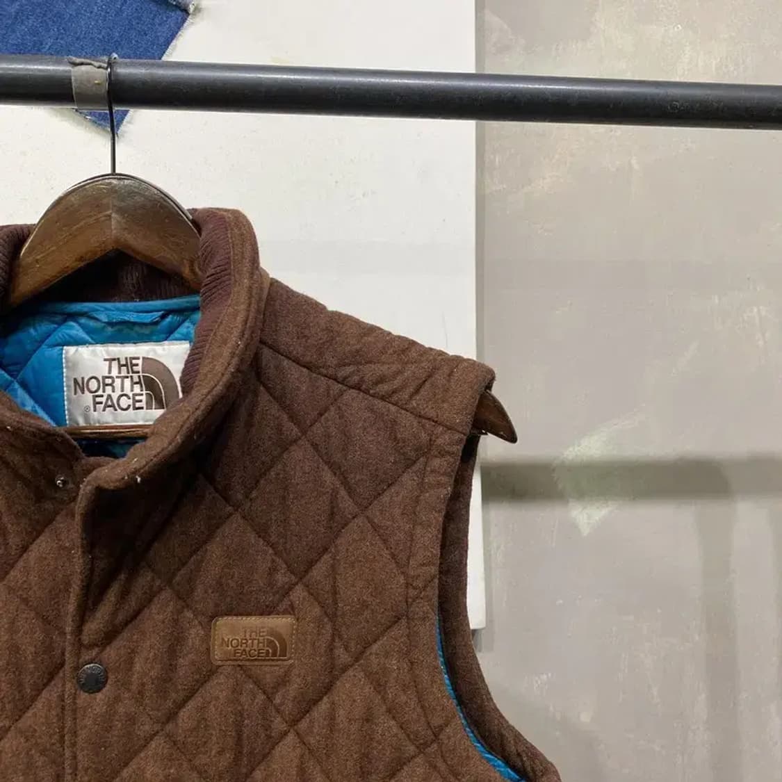 (95) 노스페이스 화이트라벨 모직 퀼팅 패딩 조끼 상품이미지3