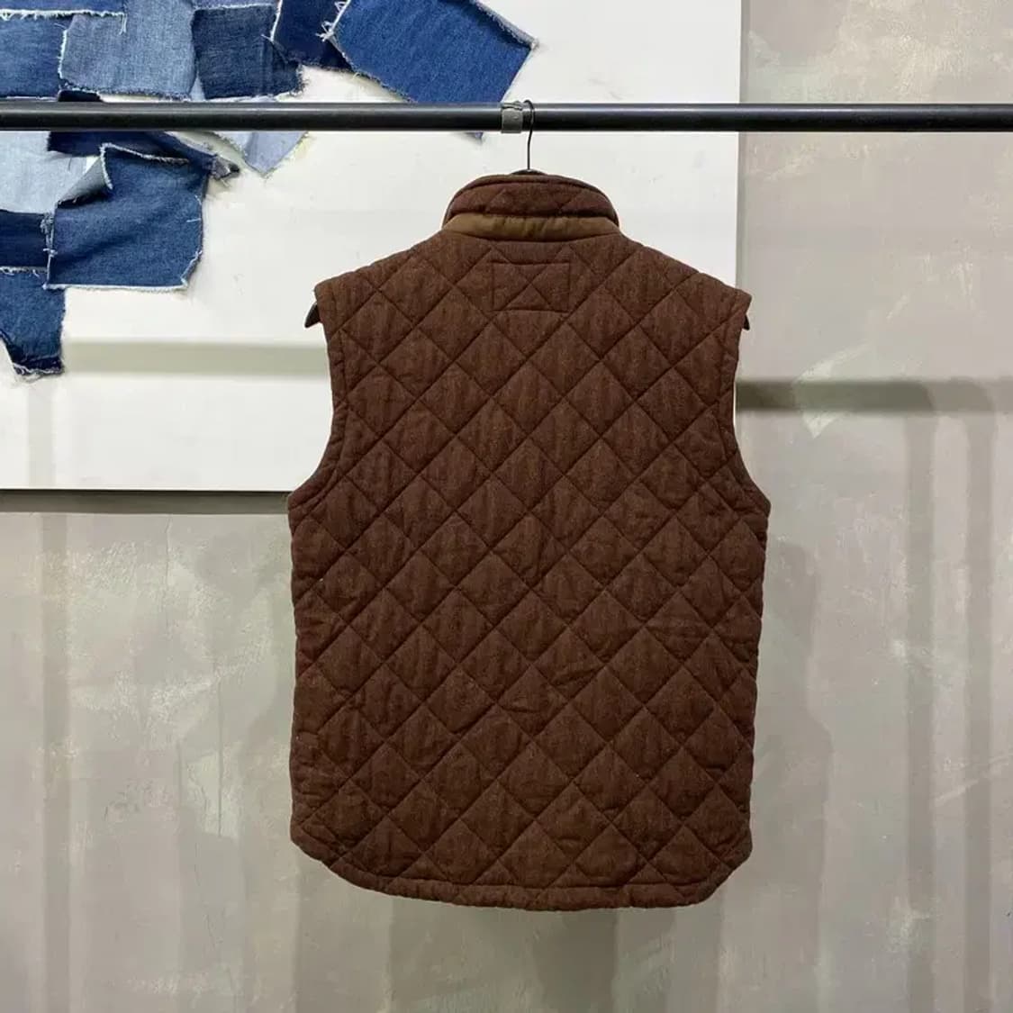 (95) 노스페이스 화이트라벨 모직 퀼팅 패딩 조끼 상품이미지4