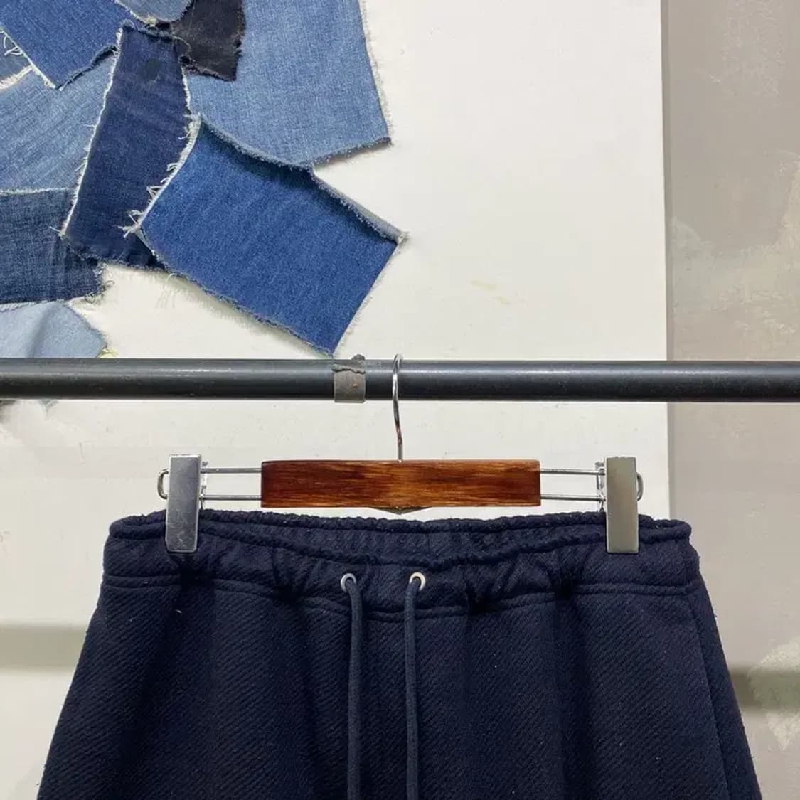 (30~32인치) 라이풀 캐주얼 모직 네이비 밴딩 카고팬츠 바지 상품이미지2