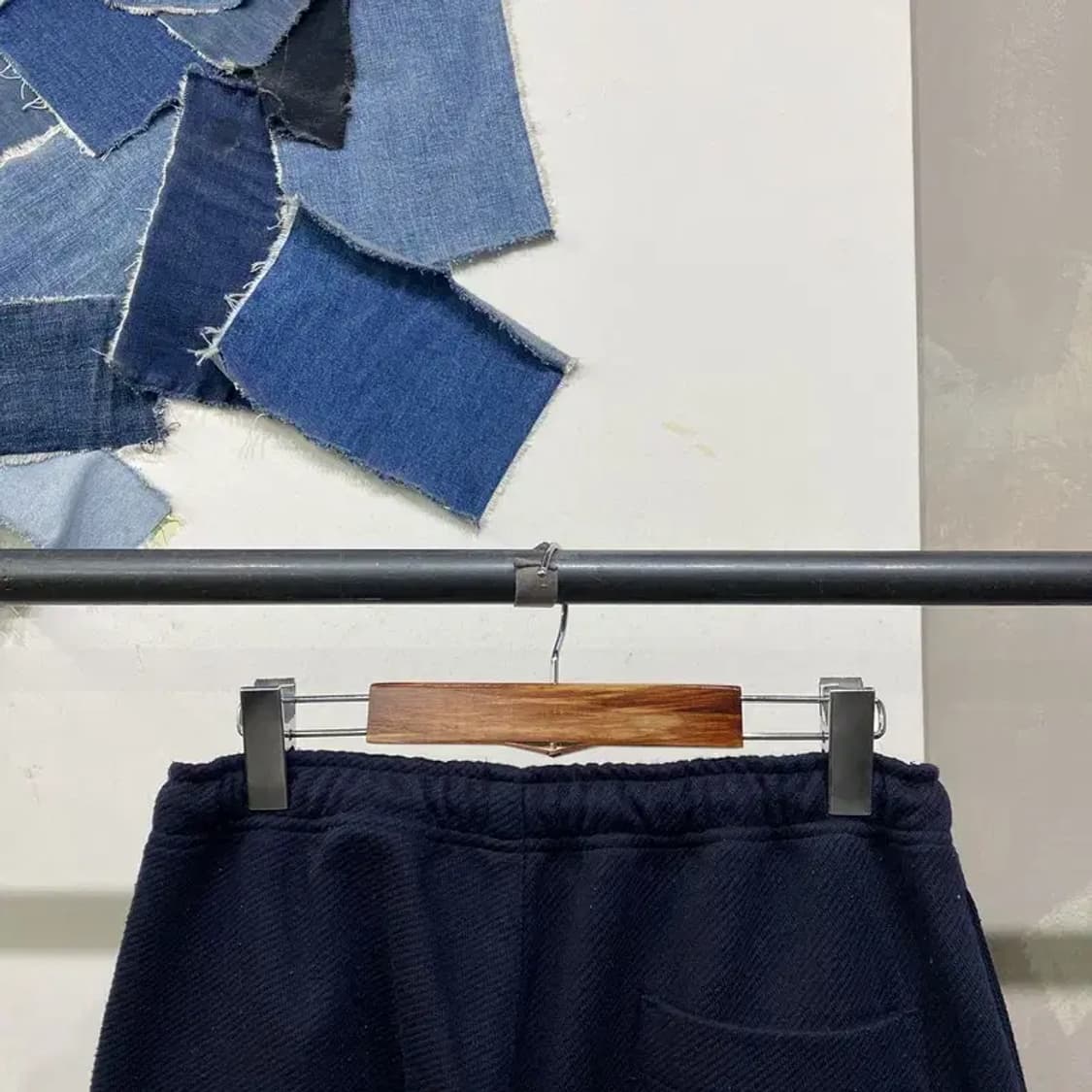 (30~32인치) 라이풀 캐주얼 모직 네이비 밴딩 카고팬츠 바지 상품이미지5