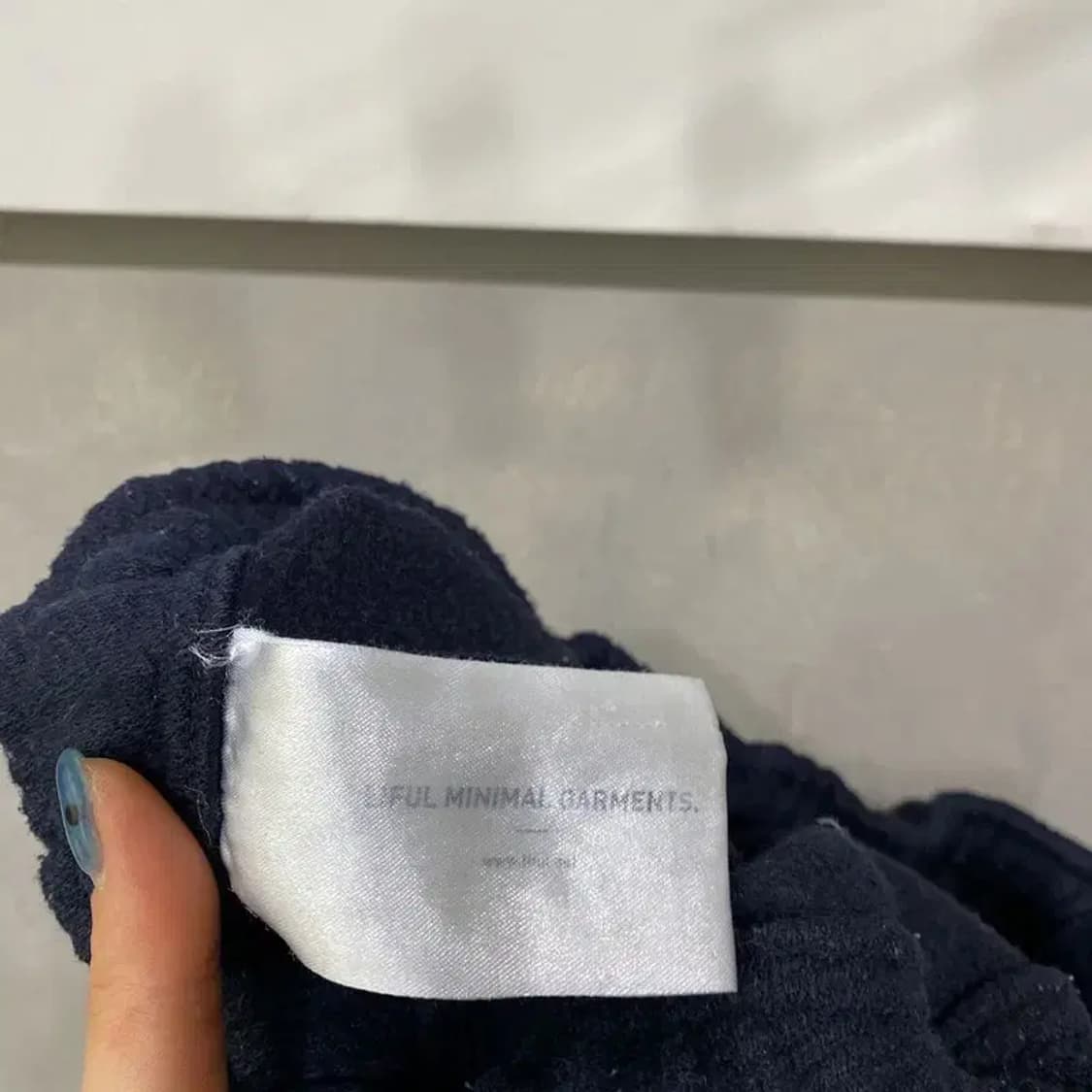 (30~32인치) 라이풀 캐주얼 모직 네이비 밴딩 카고팬츠 바지 상품이미지7