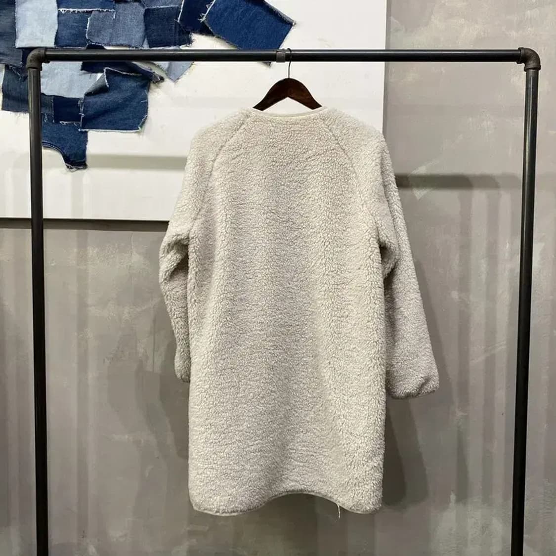 (90) 내셔널지오그래픽 캐주얼 카라리스 후리스 롱 자켓 상품이미지4