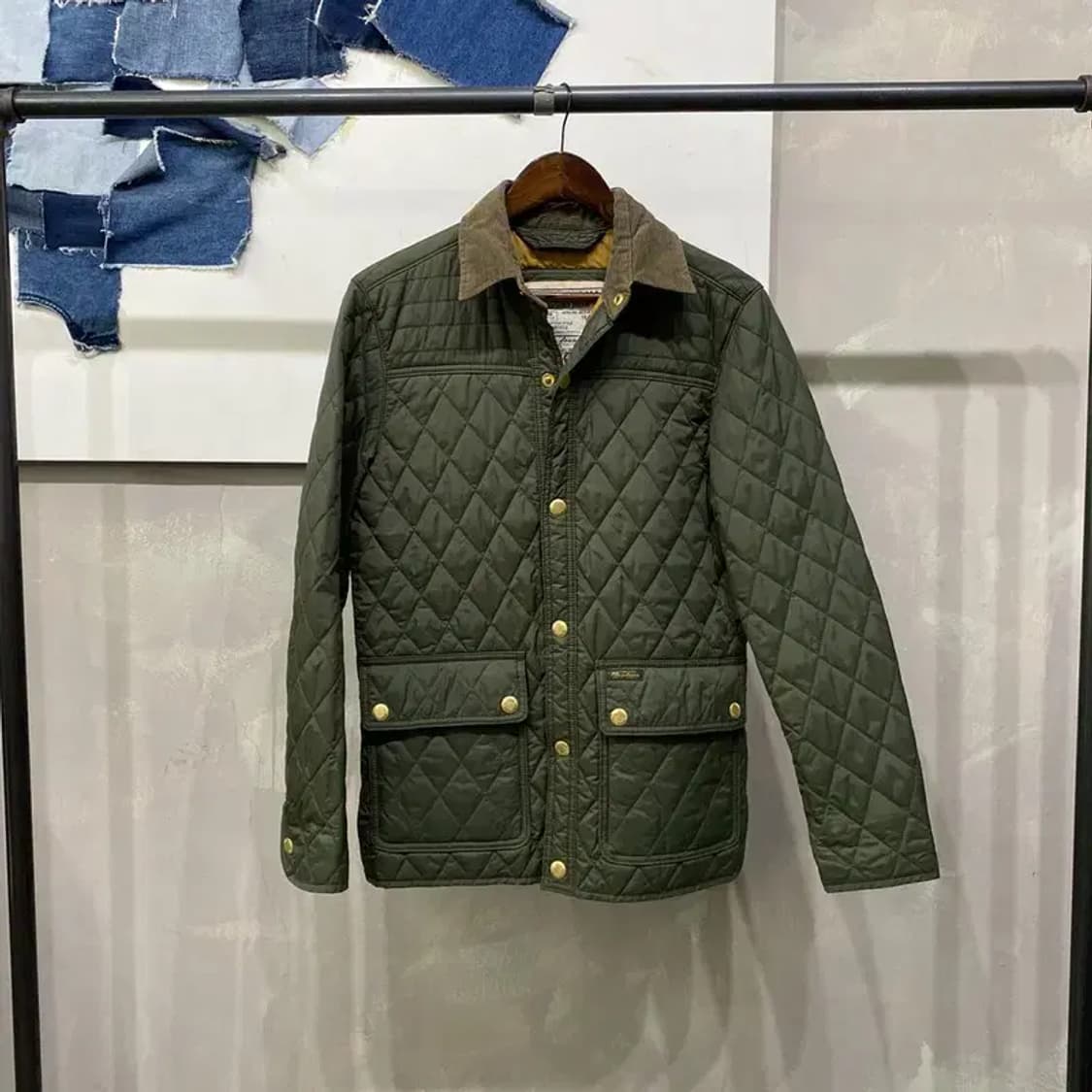 (95) 후아유 밀리터리 캐주얼 퀼팅 깔깔이 패딩 바버자켓 상품이미지1