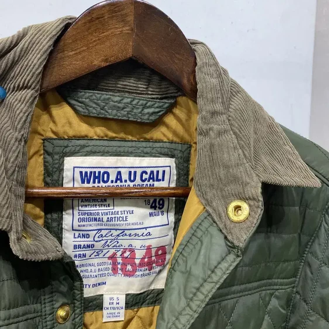 (95) 후아유 밀리터리 캐주얼 퀼팅 깔깔이 패딩 바버자켓 상품이미지2