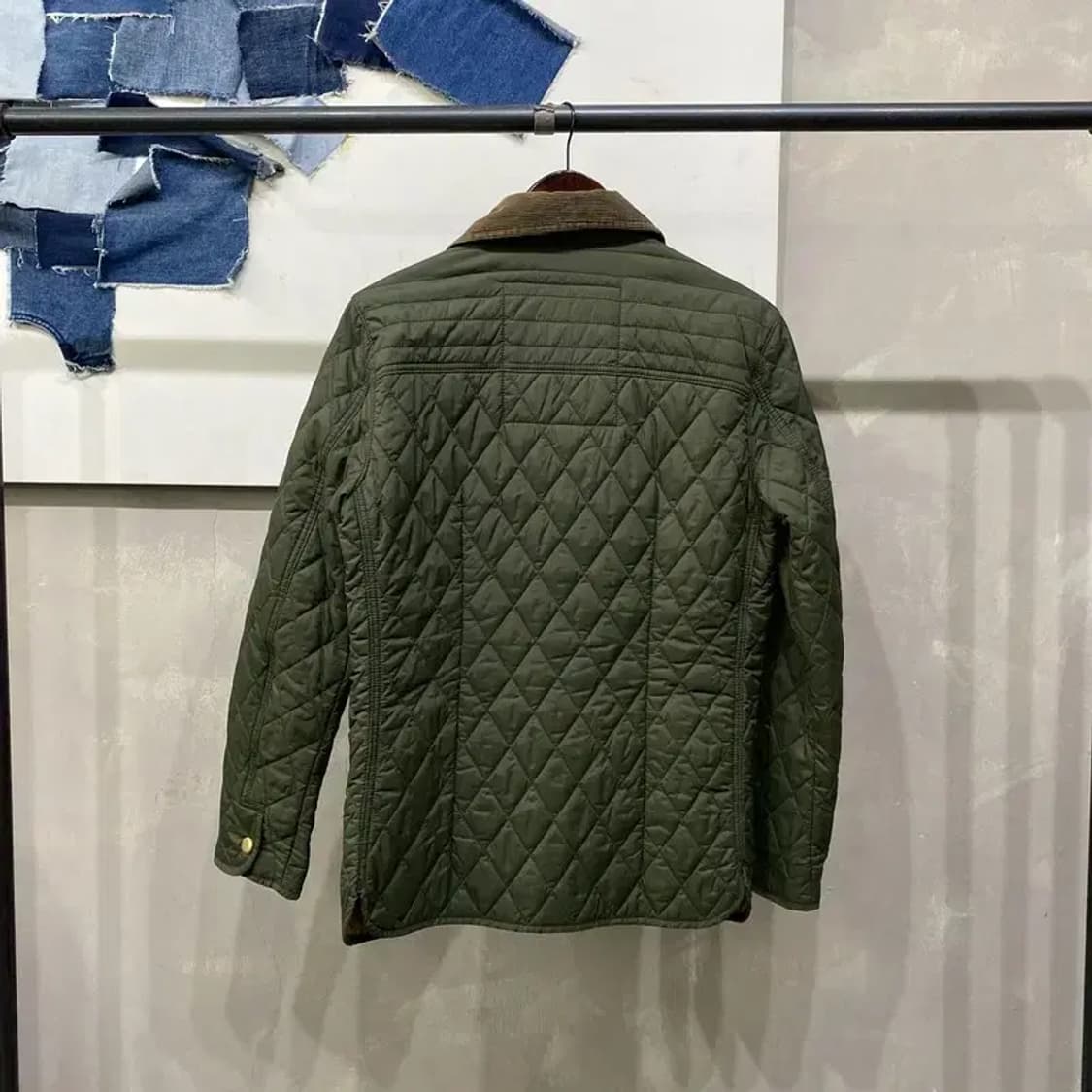 (95) 후아유 밀리터리 캐주얼 퀼팅 깔깔이 패딩 바버자켓 상품이미지4