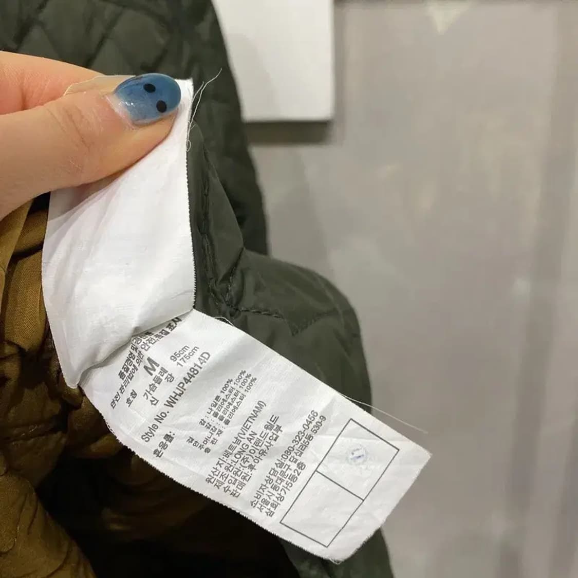 (95) 후아유 밀리터리 캐주얼 퀼팅 깔깔이 패딩 바버자켓 상품이미지5