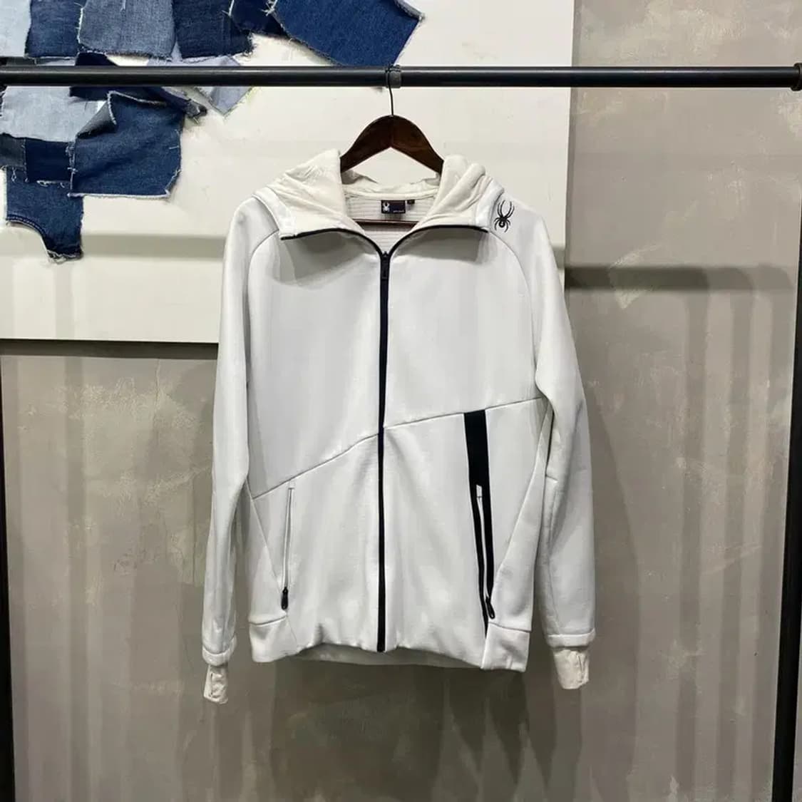 (100) 스파이더 캐주얼 기능성 기모 후드집업 자켓 상품이미지1