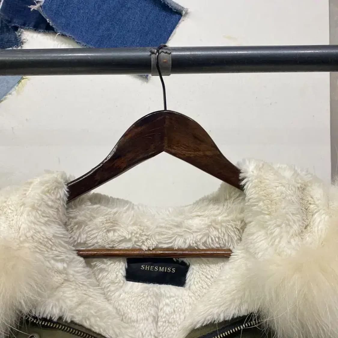 (55) 쉬스미스 여성 캐주얼 라쿤털 후드 야상 자켓 상품이미지2